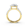Heart Halo Split Shank Diamond Setting