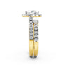 Heart Halo Split Shank Diamond Setting