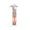 Heart Halo Split Shank Diamond Setting