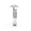 Heart Halo Split Shank Diamond Setting