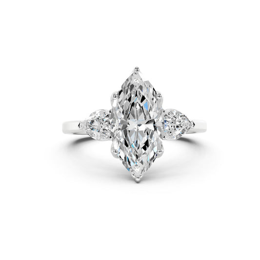 Seraphina Marquise Three-Stone Ring