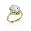 Aurielle Oval Halo Pavé Ring