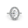 Aurielle Oval Halo Pavé Ring