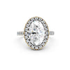 Aurielle Oval Halo Pavé Ring