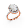 Aurielle Oval Halo Pavé Ring