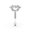 Aurielle Oval Halo Pavé Ring