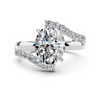 Oval Diamond Wave Setting