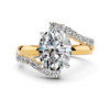 Oval Diamond Wave Setting