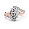 Oval Diamond Wave Setting