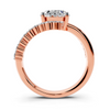 Oval Diamond Wave Setting