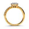 Oval Diamond Wave Setting