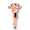 Oval Diamond Wave Setting