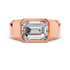 Emerald Bezel Signet Setting