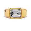 Emerald Bezel Signet Setting