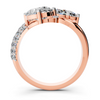 Twin Pear Diamond Crossover Setting