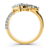 Twin Pear Diamond Crossover Setting
