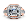 Emerald Halo Ring Setting