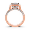 Emerald Halo Ring Setting