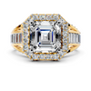 Emerald Halo Ring Setting