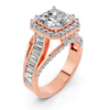 Emerald Halo Ring Setting