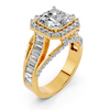 Emerald Halo Ring Setting