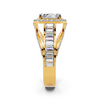 Emerald Halo Ring Setting