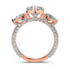 Heart Three-Stone Ring Setting