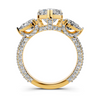 Heart Three-Stone Ring Setting
