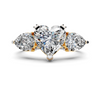 Heart Three-Stone Ring Setting