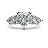 Heart Three-Stone Ring Setting