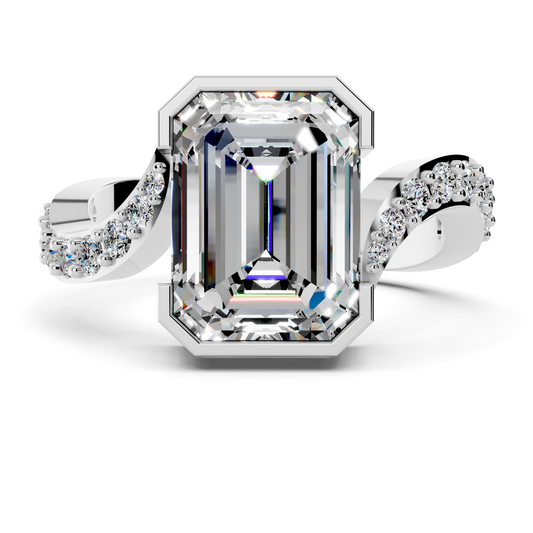 Twist Emerald Ring Setting