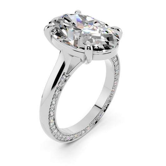 Liora Oval Hidden Halo Setting