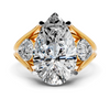 Three-Stone Pear Setting