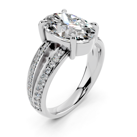 Split Pavé Solitaire Setting