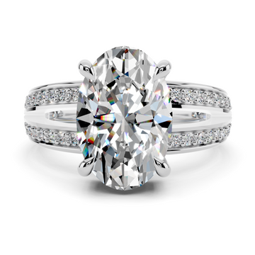 Split Pavé Solitaire Setting