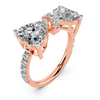 Harmony Twin Heart Diamond Setting