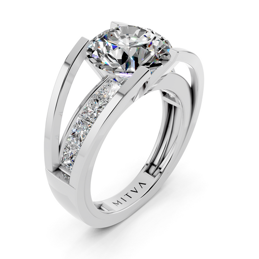 Split-Shank Diamond Setting