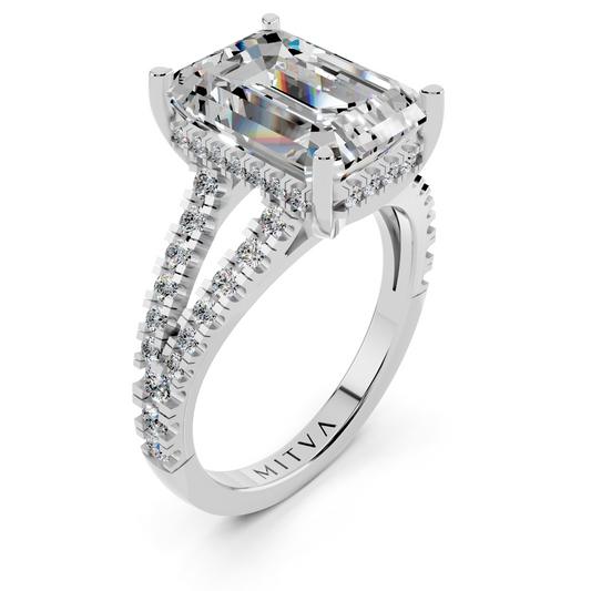 Imperia Hidden Halo Emerald Setting