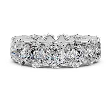 Pear Diamond Eternity Band