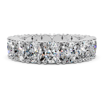 Classic Oval Diamond Eternity Band
