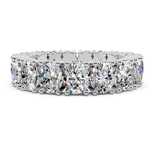 Classic Oval Diamond Eternity Band