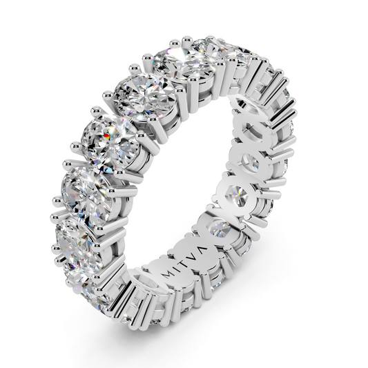 Classic Oval Diamond Eternity Band
