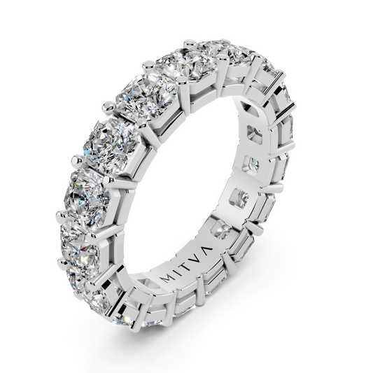 Cushion Cut Diamond Eternity Band