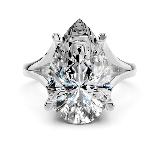 The Pear-Cut Split-Shank Solitaire