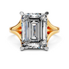 The Emerald-Cut Split-Shank Solitaire