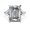The Emerald-Cut Split-Shank Solitaire