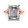 The Emerald-Cut Split-Shank Solitaire