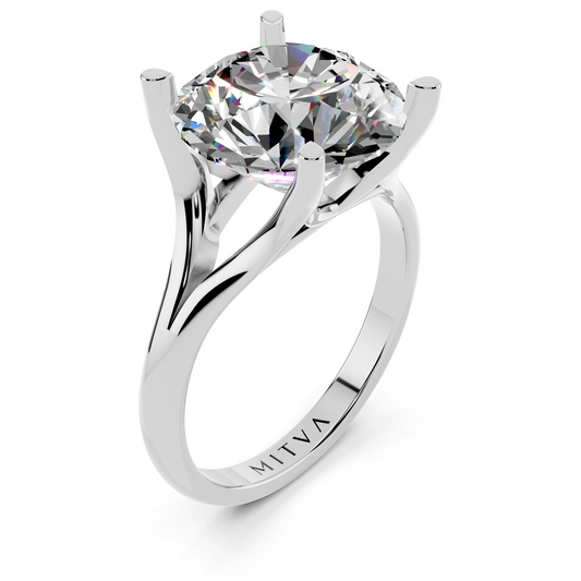 The Round Brilliant Split-Shank Solitaire