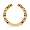 The Alternating Marquise & Round Open Band