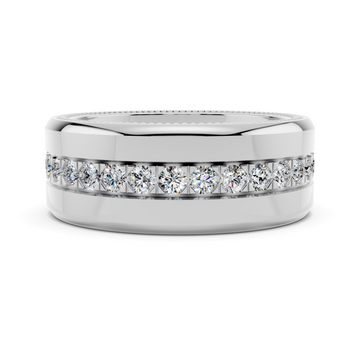 Two-Tone Diamond Eternity Band
